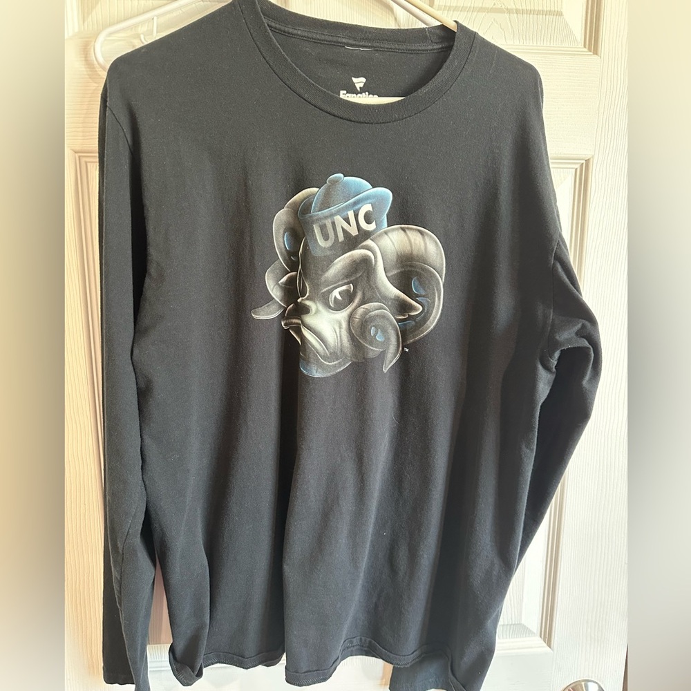 Fanatics Black UNC Graphic Long Sleeve Shirt